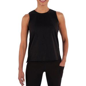 Members Mark Womens Everyday Perforated Tank Top Black NWT